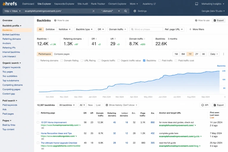 12K+ High-Quality Backlinks Built